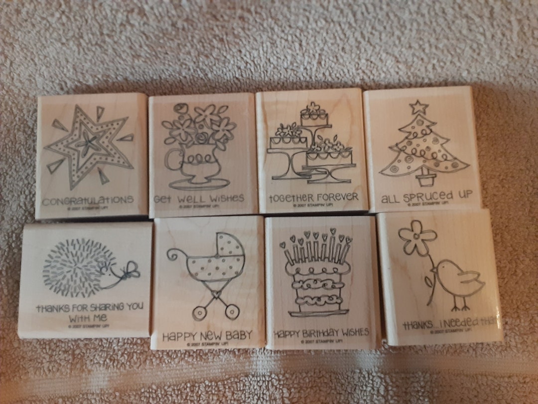 Stampin up Rubber Stamp Set; Fun & Fast Notes; 2007 - Etsy