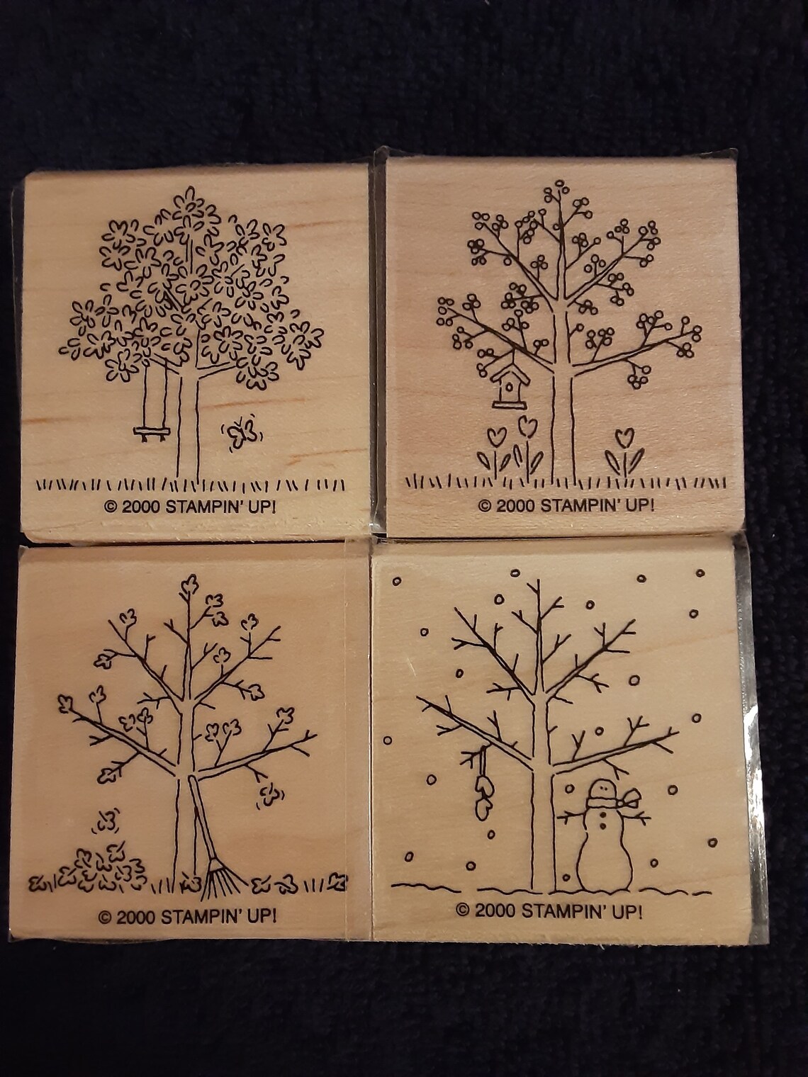Stampin Up Rubber Stamp Set Un arbre pour toutes les saisons Etsy France