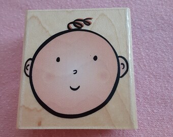 Hero Arts Rubber Stamp; Baby Face; E1249