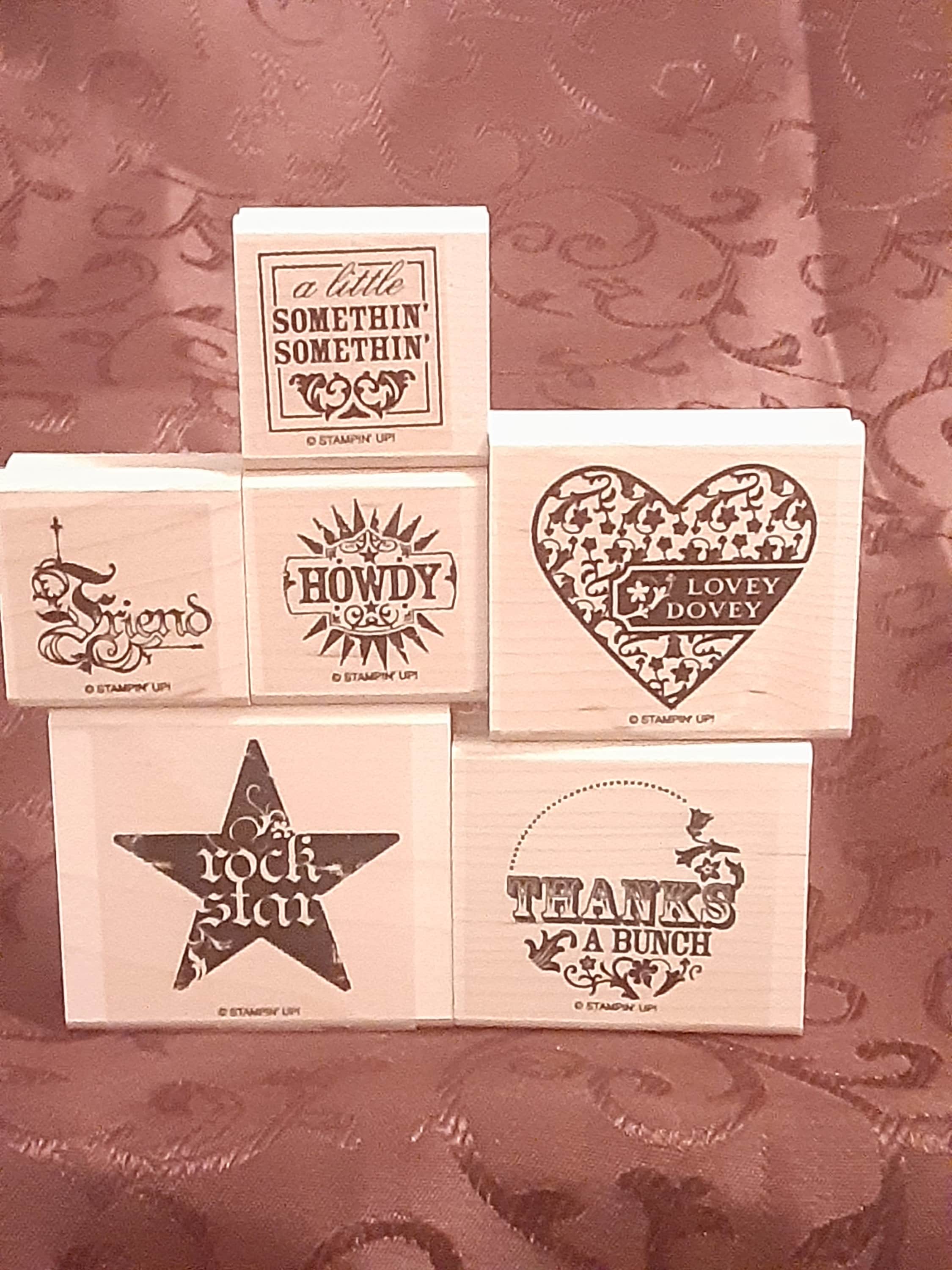 Stampin up Rubber Stamp Set; A Little Something - Etsy