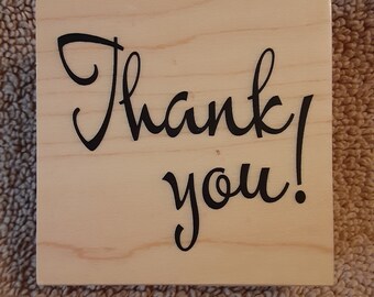 Recollections Rubber Stamps; Thank You; 184626