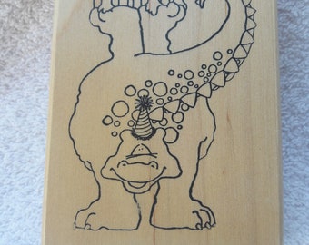 Eureka Rubber Siamp-Dragon Birthday Party- 298 N