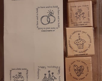 Stampin Up Rubber Stamps; Figures of Speech; 2004