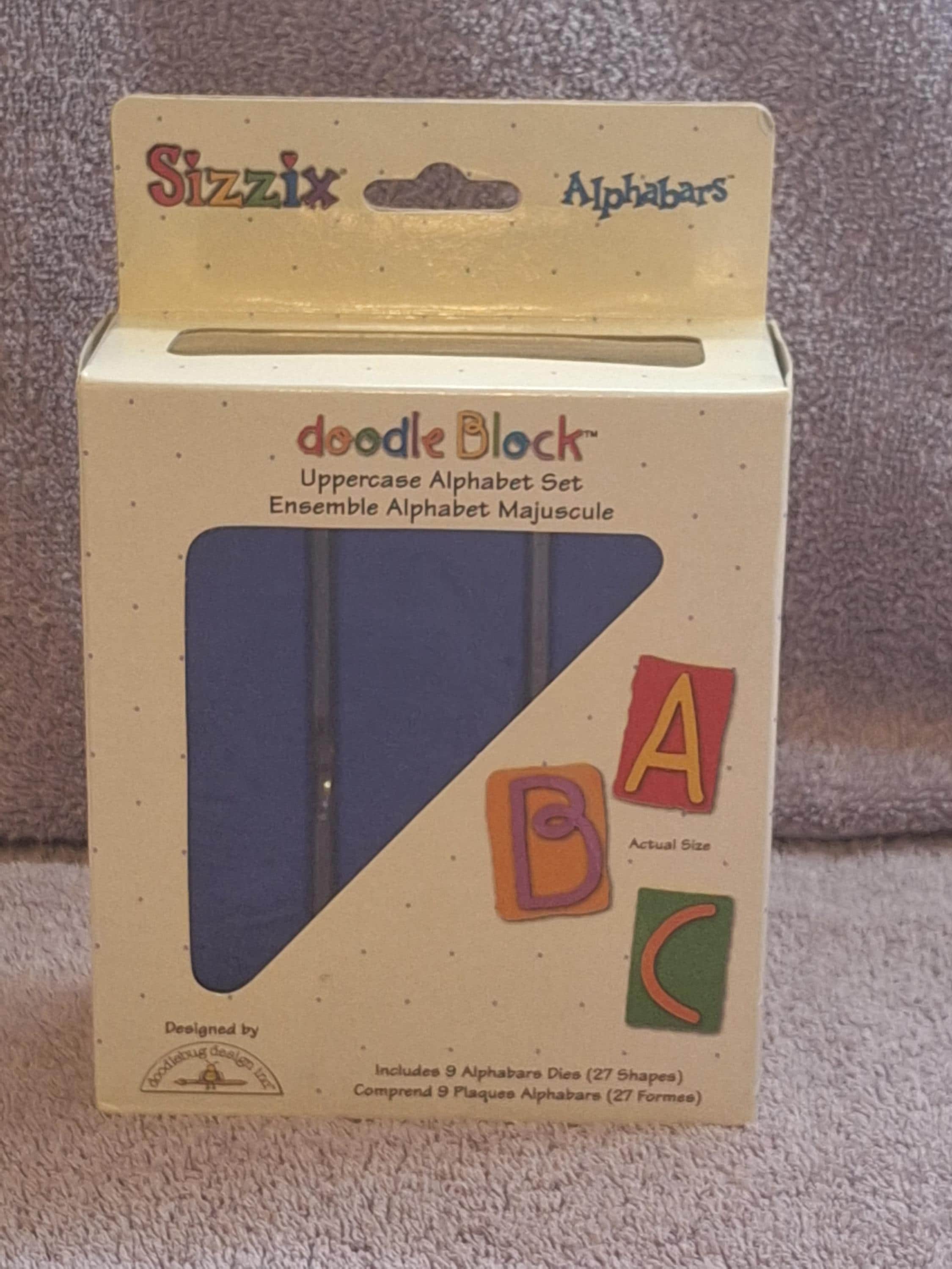 Sizzix Alphabars Doodle Block; Uppercase Alphabet Set; 38-0982 - Etsy
