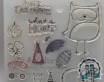 Close to My Heart My Acrylix Stamps; S1408; What a Hoot