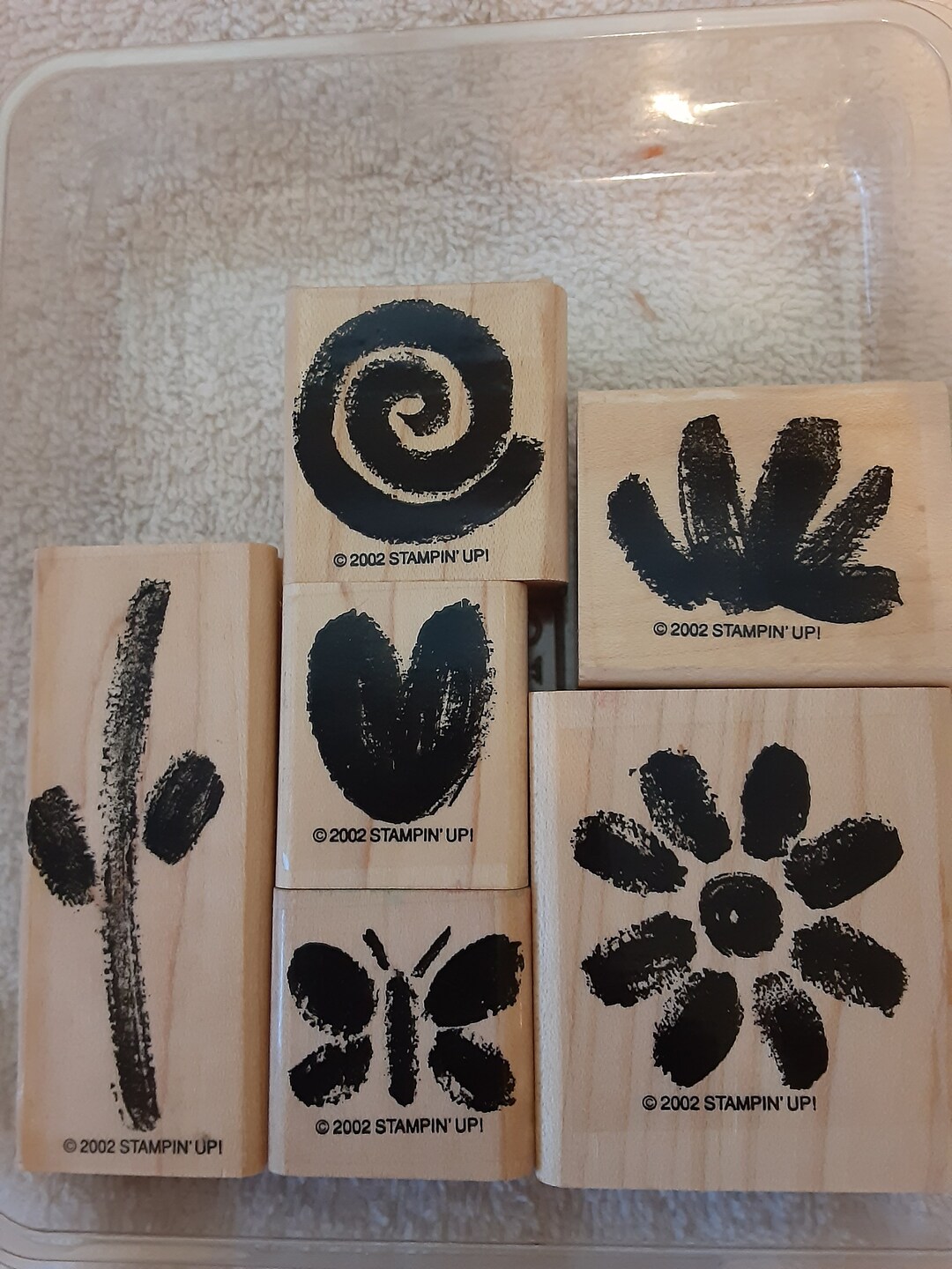 Stampin up Rubber Stamp Set; Painted Garden; 2002 - Etsy