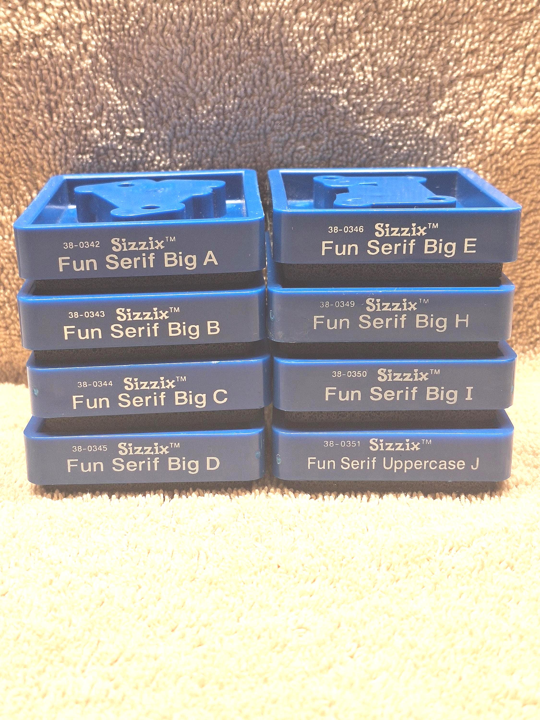 Sizzix Fun Serif Uppercase Alphabet Replacement Letters; Choice