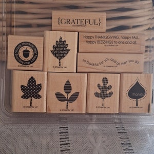 Stampin up Rubber Stamp Set; Falling Leaves - Etsy