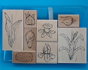 Close to My Heart Rubber Stamp Set; Bulbs in Bloom-Line Art; S 625