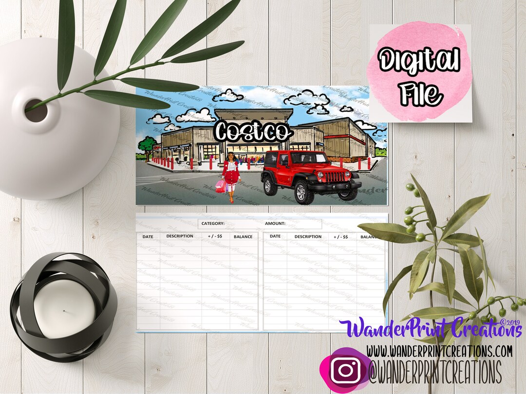 COSTCO CASH ENVELOPE Printable Budget Envelopes Budgeting Envelopes