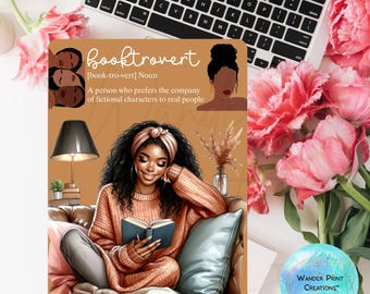 Kindle Insert for Clear Case | Kindle Skin Printable | Kindle Paperwhite Case | Booktrovert | E-Reader Template | Kindle Decor