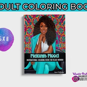 MELANIN MOOD | Adult Coloring Book