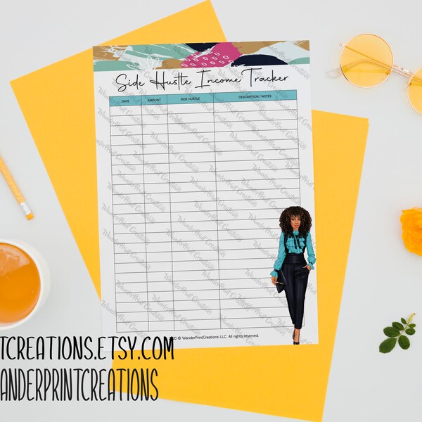 Side Hustle Tracker Printable Template Budget Binder vrogue.co