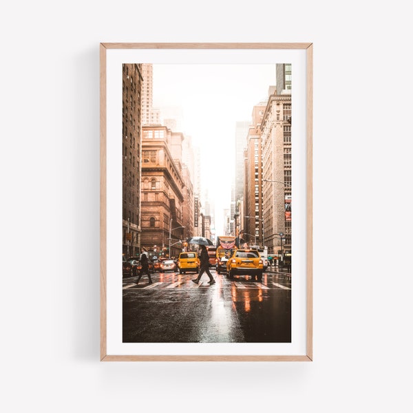 New York City Print, NYC Wall Art,  Manhattan Printable, Travel Street Photography, City Poster, Minimal Modern Print, Brooklyn Times Square