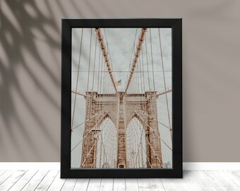 New York City Print, NYC Wall Art,  Manhattan Printable, Travel Street Photography, City Poster, Minimal Modern Print, Brooklyn Times Square