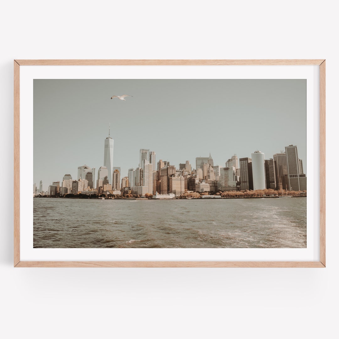 New York City Print, NYC Wall Art, Manhattan Afdrukbaar, Reizen ...