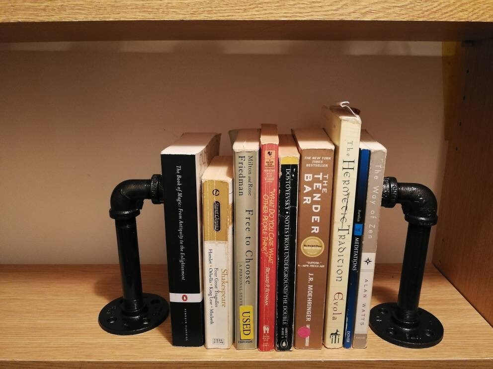 Heavy Duty Black Iron Bookends Etsy