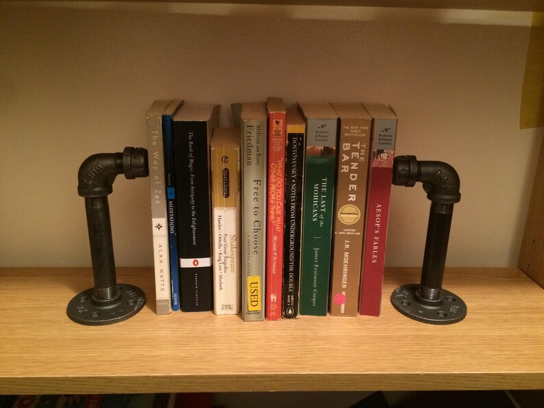 Heavy Duty Black Iron Bookends Etsy