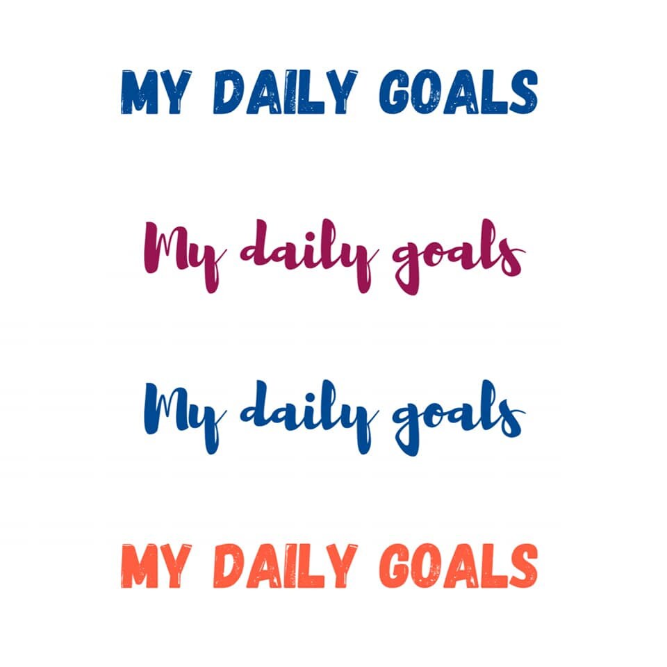My daily goals JW planner printable JW daily goals JW Etsy
