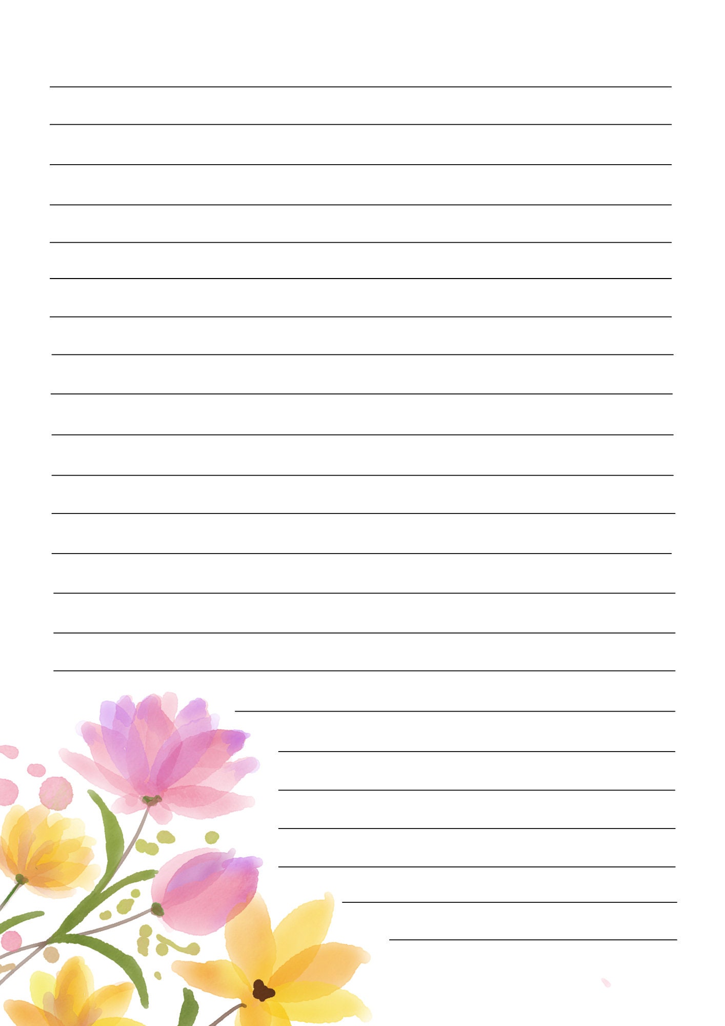 Escribir cartas de JW. Hojas de cartas pdf de JW. Papelería Etsy