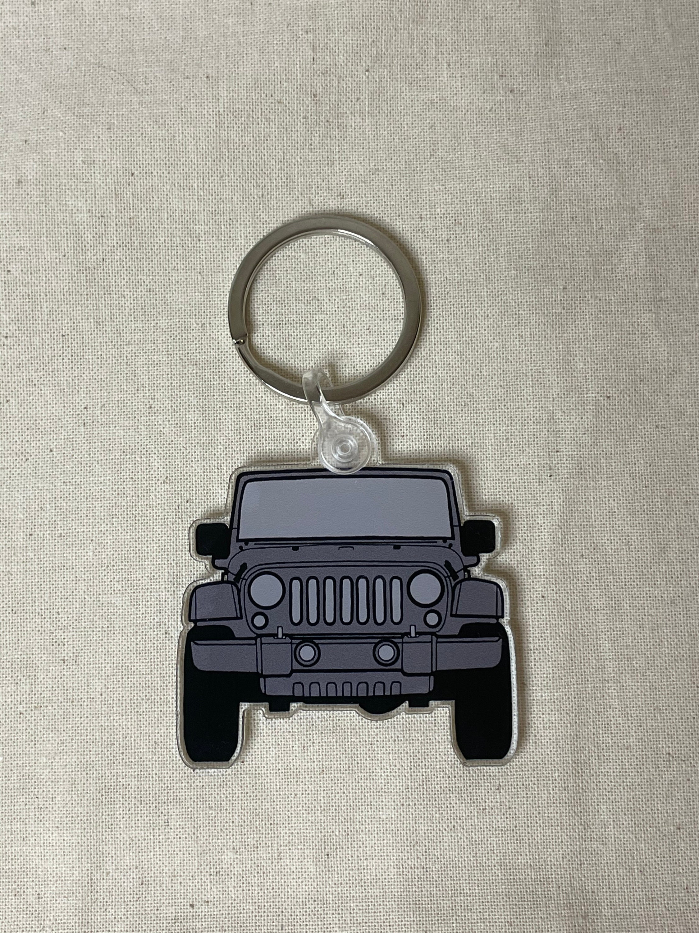 Jeep Keychain Acrylic Keychain Keychain Key Ring Cute Etsy