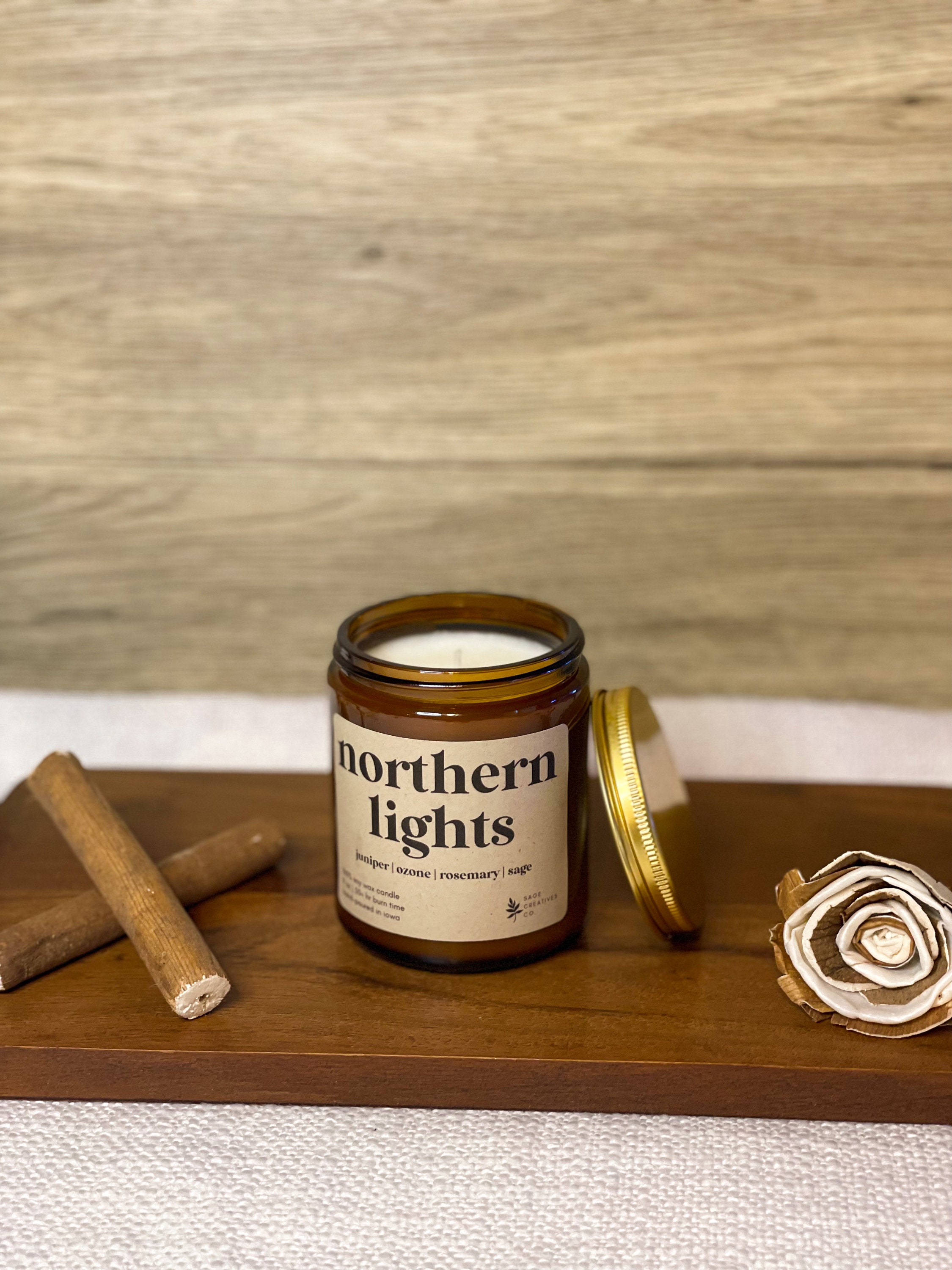 Northern Lights9 oz – 100% natural soy wax candle 