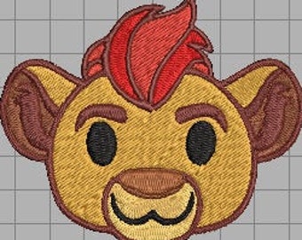 Kion - Lion Guard - Emoji embroidery pattern - DIGITAL