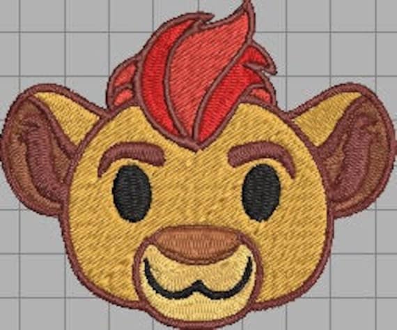 Kion Lion Guard Patrón de bordado Emoji DIGITAL