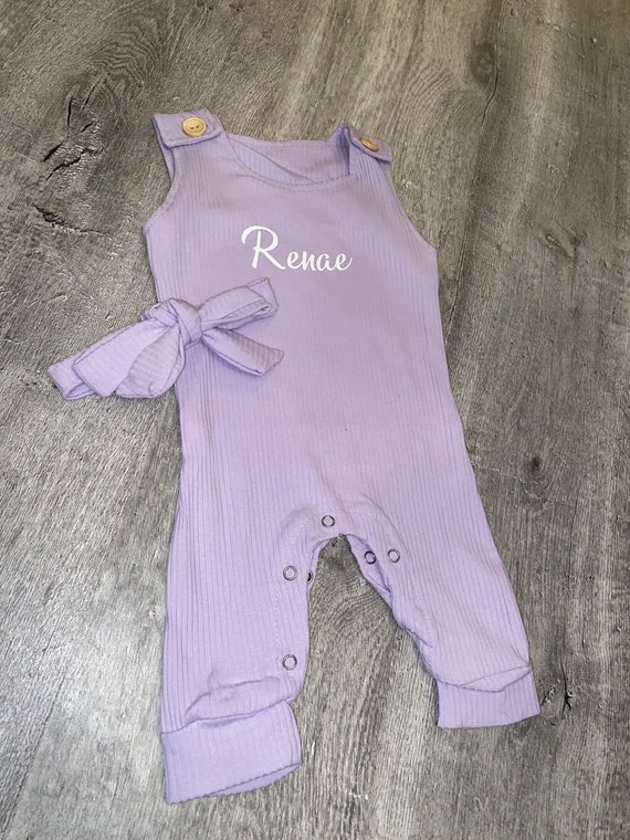 personalised baby dungarees