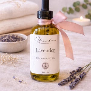 Lavender Bath & Body Oil | Natural Massage, Organic Lavender