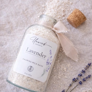Baño de leche de lavanda: Baño de spa hidratante natural