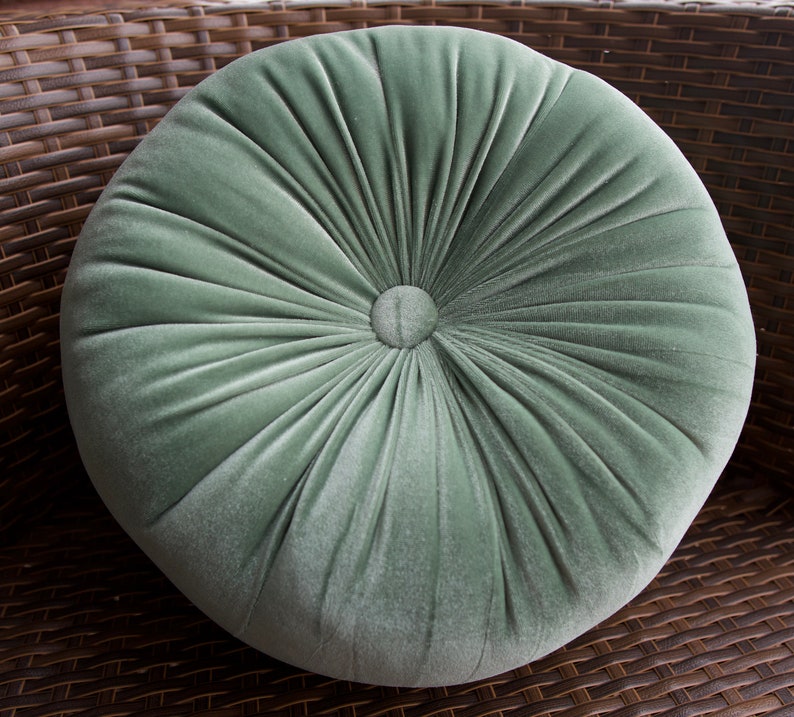 green round pillow