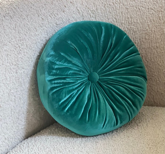 Teal circle pillow hotsell