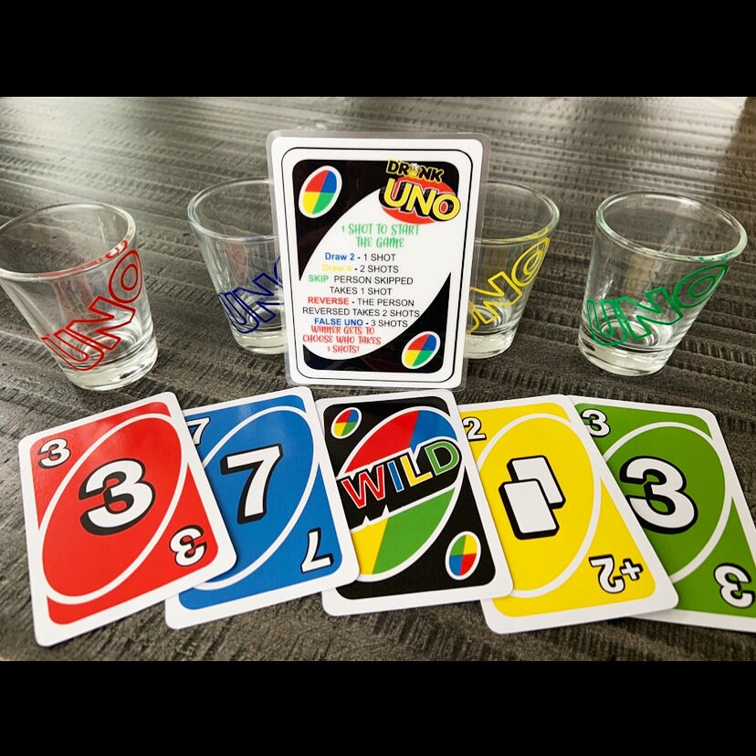 Drunk Uno Game Etsy