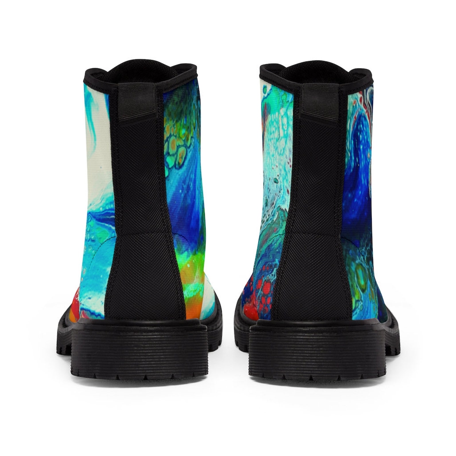roa paint splatter boots