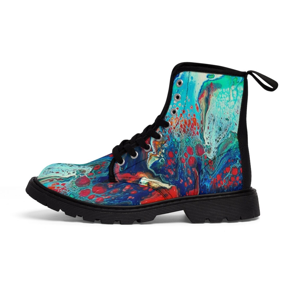 roa paint splatter boots