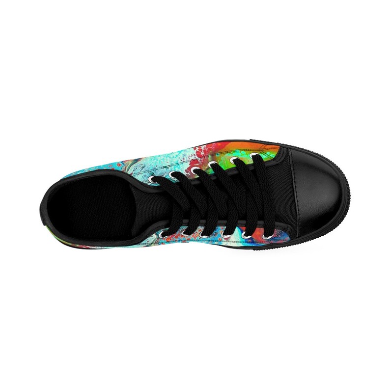 Ocean Wave Men's Sneakers Graffiti Paint Drip Sneakers Etsy
