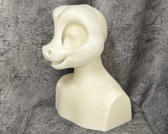 毛皮のような着ぐるみヘッドベース Kemono V2 鼻なし静的顎 3D