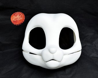 毛皮のような着ぐるみのヘッドベース Kemono V2 可動顎 3D プリント