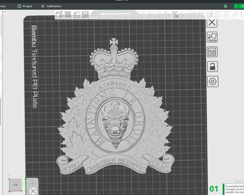 Rcmp Design RCMP Crest 3D Model STL, CNC Laser File - Etsy