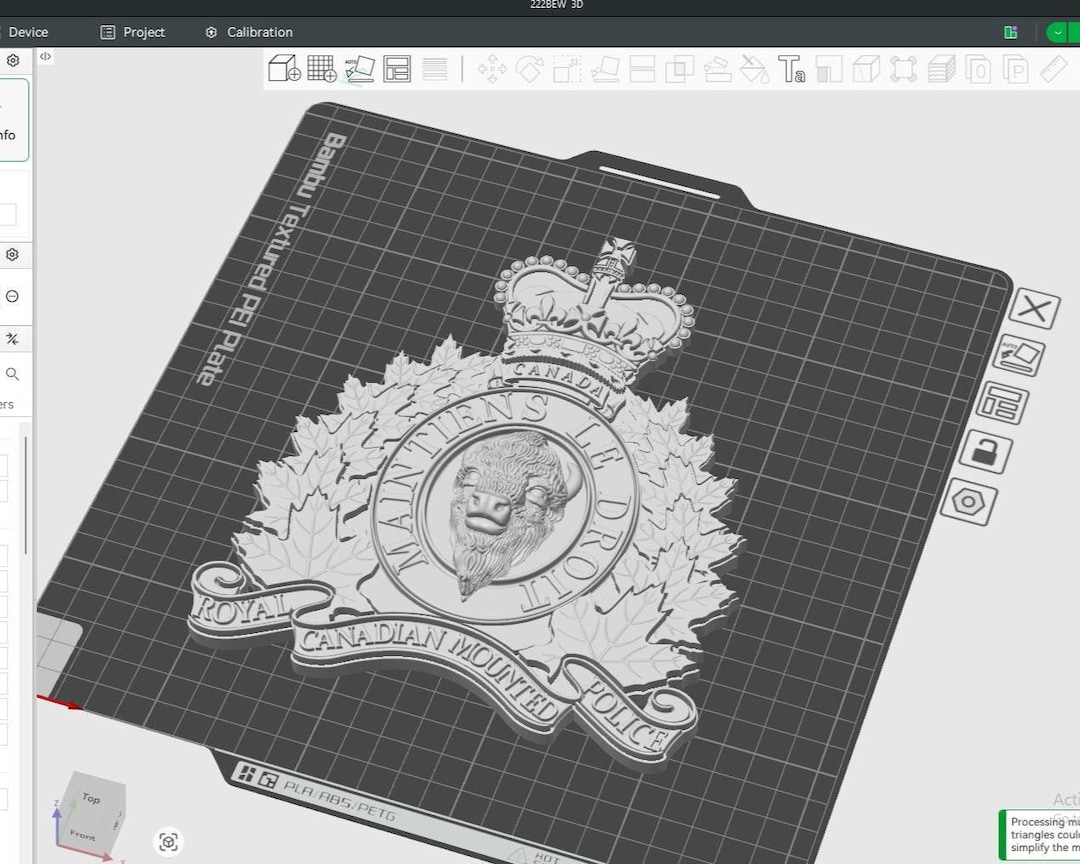 Rcmp Lettering RCMP Crest 3D Model STL, CNC Laser File - Etsy