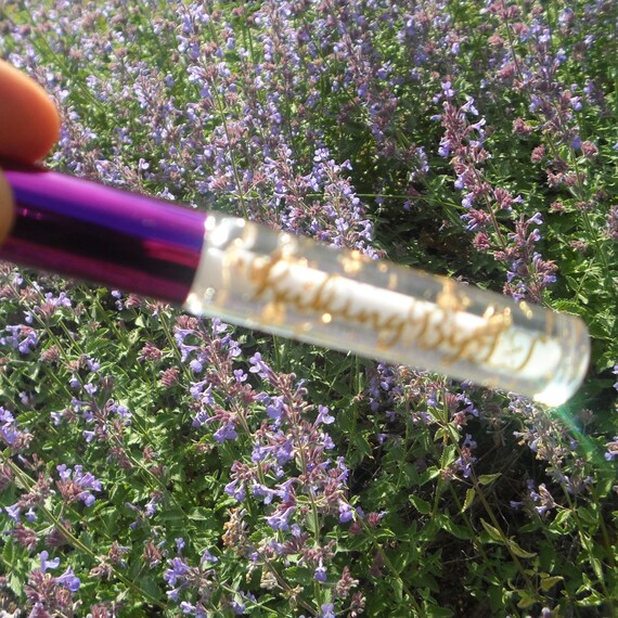 Gold Flakes Lip Gloss 24k Lip Gloss Clear Lip Gloss Gold Etsy