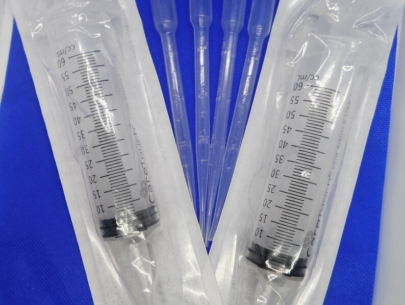 60ML Syringe Syringe and Pipettes Syringe Set Pipettes Lip Etsy