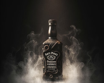Personalisierte einzigartige dekorierte Steampunk Whiskyflaschen, neu gestaltete Barkunst mit benutzerdefinierten Etiketten