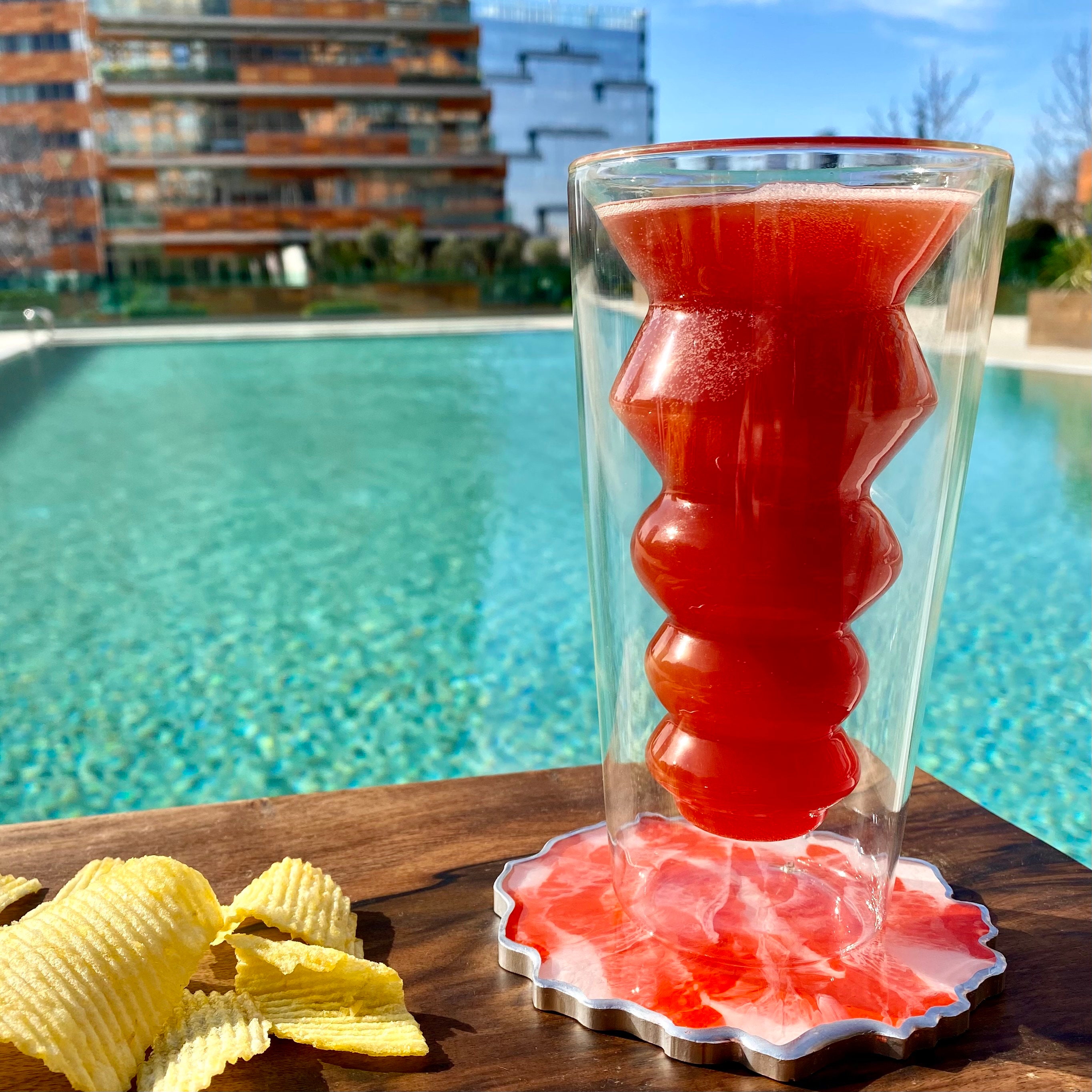 Double Wall Glass Cocktail Glass Double Glazed Glass Arte Etsy