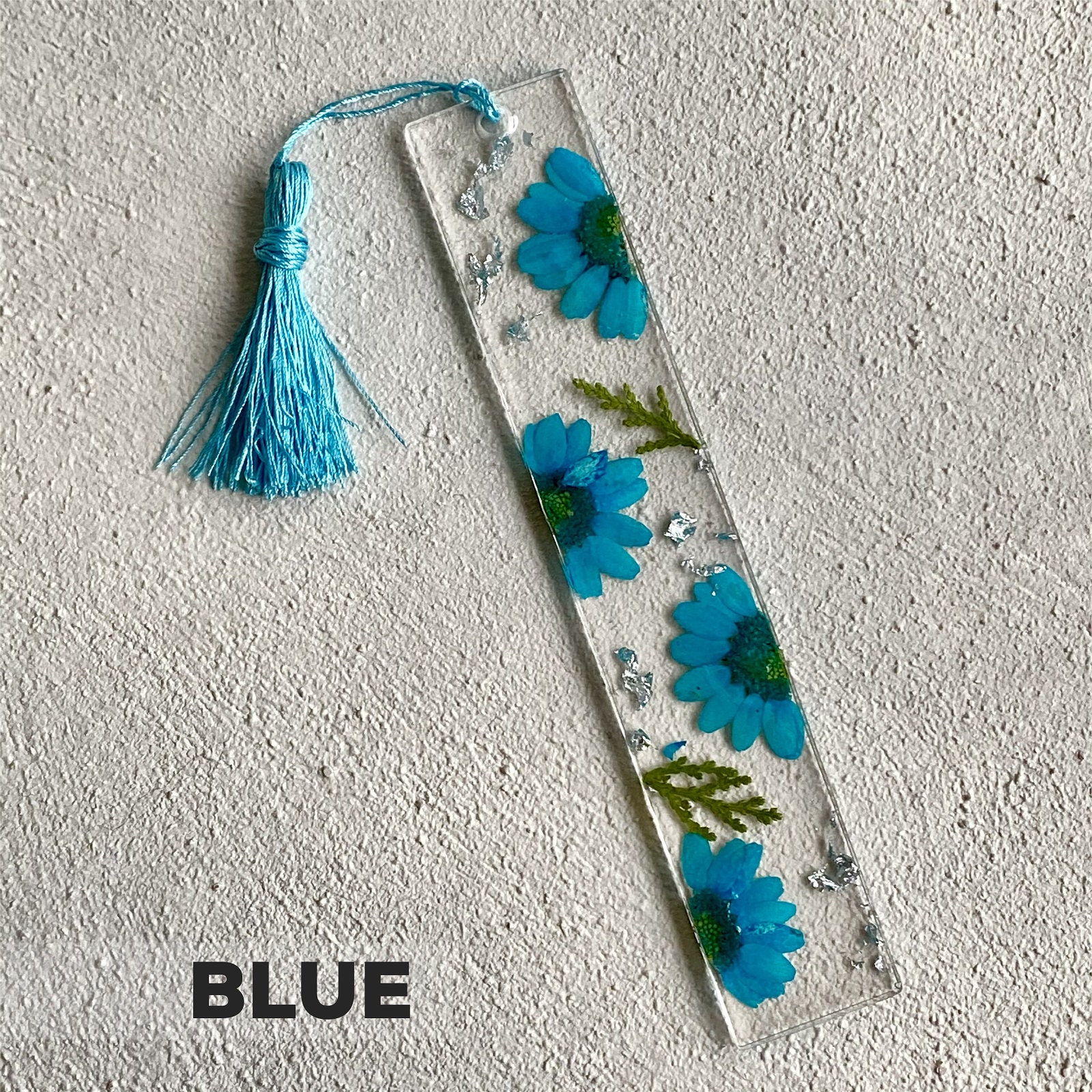 Natural Pressed Flowers Resin Bookmark Handmade Floral Resin Etsy