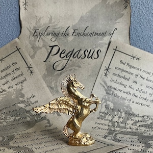 Bronze Winged Horse Pegasus Sculpture, Ancient Greek Art, Greek Mythology Figurines, Bronze collectible