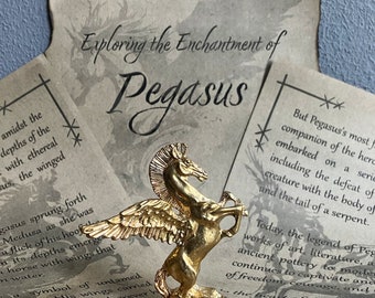 Bronze Pegasus Skulptur, griechische Mythologie Kunst Figur