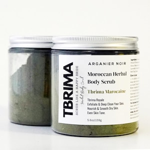 Tbrima from Moroccan Sahara | Herbal scrub- Detox Body Scrub| Arganier Noir