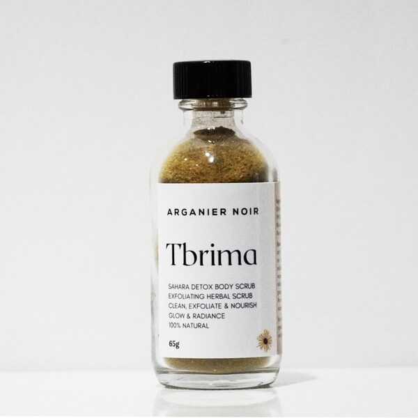 Tbrima from Moroccan Sahara | Herbal scrub- Detox Body Scrub| Arganier Noir